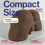 Butt Adult Doll Torso for Gay Men Bottom Pleasure, Male Masturbator Ass Torso Sexdoll for Anal Use, Hip Model Anal Stroker IntimateToy, Cocoa Skin TPE Body Torso for Beginner Single Solo Rear Play