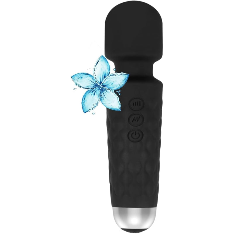 Vibrator Clitoral Female Adult Sex Toys 360-Degree Rotation Clit Stimulator Vibrator Quiet Waterproof Rechargeable Mini Massager 20 Modes Of 8 Speed Power Motors Gift For Women (Black)