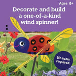 MindWare Make Your Own Ladybug Wind Spinner Wood Craft Kit for Kids Ages 8 and Up