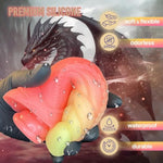 7.5" Fantasy Monster Dildo With Balls U & G-Spot Dragon Dildo With Suction Cup, Long Anal Plug Adult Sex Toys & Games For Women Men Couples