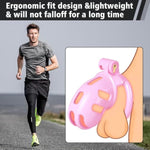 Chastity Cage Cock Cage, Male Chastity Device With 4 Sizes Of Rings, 3D Printed Lightweight Resin Male Chastity Cage Hidden Lock Penis Cage Bondage Gear & Accessories Abstinence And Exercise Pink(L)