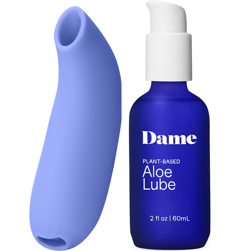 Aer Periwinkle & Aloe Lube For Women Bundle - Massager For Women And Made With Aloe Vera - Personal Lubricant (2Oz)