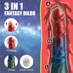 Thrusting Monster Dildo Vibrator Fantasy Anal Sex Toys For Women Men,Silicone Realistic Horse Cock G Spot Stimulator,Big Thick Butt Plug Prostate Massager Female Masturbator Suction Cup Remote Control