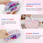 22 PCS First Period Starter Kit Gift for Teen Girls Period Bags for Teen Tweens Girls with Sanitary Pad Storage Bag, Wipes, Menstrual Tracker, Disposal Pouches and More (Pink Floral)
