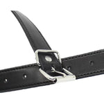 Open Mouth Gag Metal O Ring Deep Throat Gag Mouth Sm Choker Collar Punk Gothic Women Sex Leather Collar Fetish Sex Toy