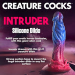 Alien Silicone Dildo For Men, Women & Couples. Firm And Flexible, Strong Suction Base, Sci-Fi Fantasy Dildo. Premium Phthalate-Free & Body-Safe Silicone. 1 Piece, Purple, Blue & Pink
