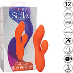 Stella Liquid Silicone Dual Teaser – Premium Rechargeable Rabbit Massager Vibrator – Sex Toy For Women - Orange