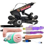 Akkajj Larger Motor Sex Machine With A Special Heatable Dildo Automatic Thrusting Machine With Male Masturbation Cup Sex Toys For Women And Men Black
