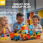 Magnetic Tiles For Kids Ages 3-5, 80Pcs Magnet Building Toys For Kid Age 4-8, Construction Buildiing Tile For Toddler 1-3, Kids Preschool Toys