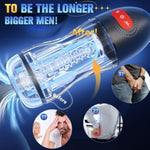 Male Masturbator Sex Toys For Men - 3D Transparent Penis Pump App Control, 9 Sucking & 10 Vibrating Adult Male Sex Toy, Hands Free Pocket Pussies Stroker, Sex Machine Adult Sex Toys & Games