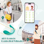 Bullet Vibrator Adult Sex Toys, Wearable Panty Vagina Stimulator Mini Egg Vibrator With App Remote Control Vibrating Ball G Spot Clitoral Anal Toys For Couple (Green)