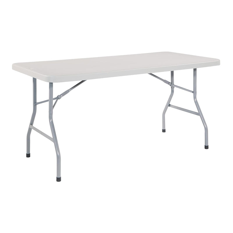 Resin Multipurpose Rectangle Folding Table For Indoor Or Outdoor Use, 5 Feet