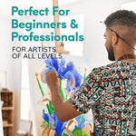 Watercolor Paint Essentials Set with 24 Vibrant Colors and Paintbrush