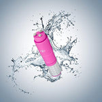 Rose Revitalize Massage Kit - Massager, External Massager Vibrator - 3 Ultrasilk Smooth Puria Silicone Attachments For Pleasure, Stress Relief - Waterproof - Pocket Sized - Pink