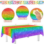 Rainbow Birthday Party Supplies Rainbow Theme Party Decorations For Boy, Include Tablecloth Banner Plate Napkin Cups