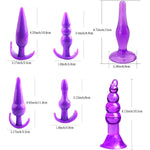 G Spot Dildo Vibrator Anal Plug Beginner Set 17 Pcs Butt Plugs Sex Toy Training Kit- G Spot For Beginner Adult Unisex Women And Men Couple