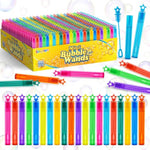 Mini Bubble Wands Bulk Pack - 500 Pieces in 10 Vibrant Colors, Perfect Summer Party Favors for Kids