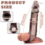 Penis Sleeve-Extender Cock Sleeve With Cock Ring, Realistic Penis Enlarger Sleeves, Delay Ejaculation Stronger Erection, Soft Silicone Adult Sex Toy For Men And Couples (T204-F)