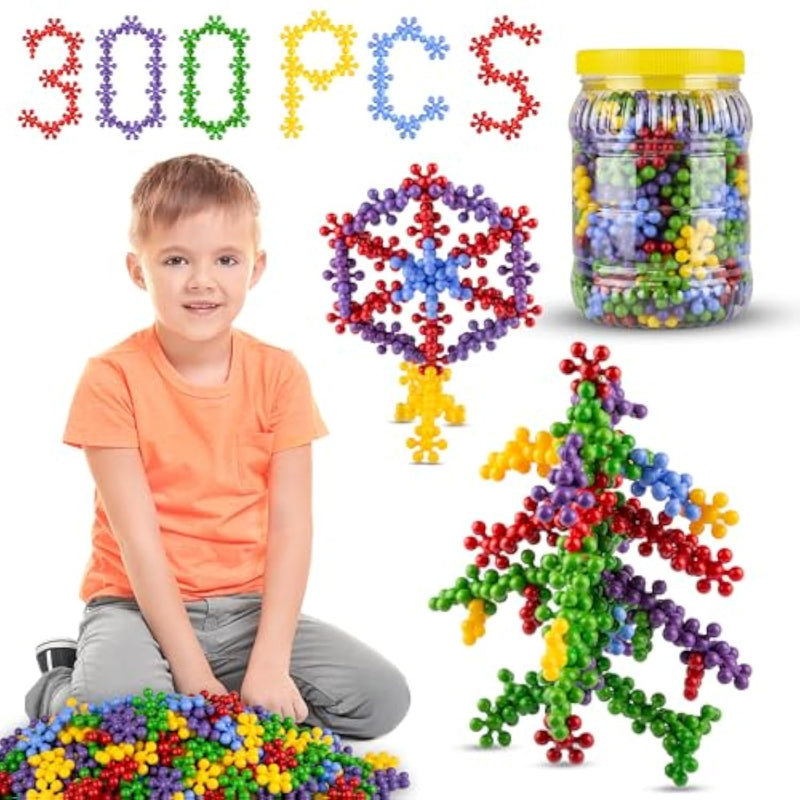 300 Pieces Interlocking Building Blocks Stem Toys, Educational And Creative Discs For Preschool Boys And Girls Aged 4-8, Safe And Durable Material, Endless Creative Possibilities