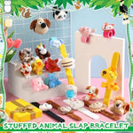 36 Pcs Stuffed Animal Slap Bracelets For Kids Plush Animal Wristband Cute Wrist Pets Slap Bracelet Bulk For Boys Girls Birthday Holiday Gifts Themed Party Favors Classroom Rewards