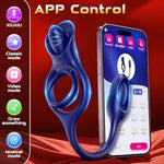Male Sex Toys For Men Prostate Massager Vibrating Cock Ring With App Control,Anal Beads Butt Plug Penis Ring Vibrator 9 Vibrating Modes,G Spot Vibrator Dildo Anal Toys Adult Sex Toy For Couples Men