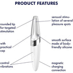 Twirling Delight Vibrator Sex Toy | Adult Toys For Women | Tip Vibrator With 40 Vibration Combinations | Vibrating Sexual Pleasure Device | Stimulation Vibrators (White)