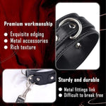 Sex Restraints Collar Anal Hook With Adjustable Handcuffs Sex Leash Neck To Wrist Bdsm Leather Harness Set Bondage Accessories 3 Balls Anal Trainer Fetish Adult Toys Sex Game For Couples Women Men