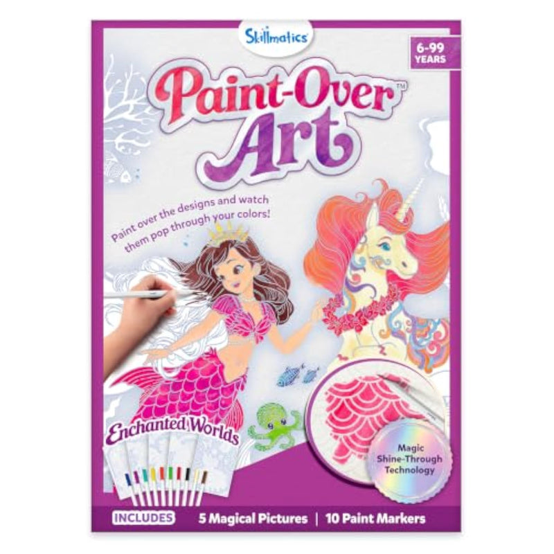 Magical Art & Craft Kit with Unicorns and Princesses Paint-Over Art