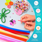 200pcs 20colors Pipe Cleaners Multi-Colored Chenille Stems Bulk Arts and Crafts Supplies