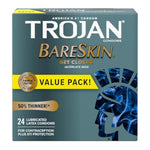 Trojan Bareskin 24 Count Condoms and Astroglide 4oz Personal Lubricant Bundle