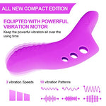 Finger Vibrator Women Adult Sex Toys,Mini Vibrator with 10 Vibrations Clitoral G-Spot Nipple Butterfly Vibrators, Female Sexual Pleasure Tools for Couples (BY17-38purple)
