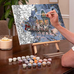 Adult Paint by Numbers Kit 12x16 Framed Color Paint By Number Kit