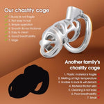 Male Chastity Device Cock Cage - Max Zinc Alloy Invisible Lock Chastity Cage With 3 Active Rings & Keys Adult Sex Toy For Men Penis Exercise And Abstinence | Large Size