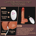 Thrusting Dildo Vibrator For Women With 3 Thrusting Modes 8.5 Inch Heating Dildo & Rotation 5 Vibration, Lifelike Realistic Vibrating Dildo G Spot Vibrator Sex Toys With Strong Suction Cup