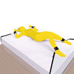 Sex Restraints Bdsm Toys King Size Bed Restraints Belts For Wrists And Ankles Bondaged Bed Tie Dows For Bedroom Uder Mattress Queen Sex Resistance Bands With Ankle Strap Men Sweater