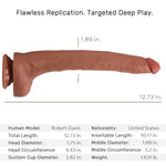 Extra Long Silicone Dildo for Targeted Deep Play, 12 Inch Length, Xl Wide, Large Size, Sex Toy with Strong Suction Cup