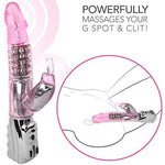 Dual-Action Rotating Rabbit Vibrator With 7 Rows Of Non-Jamming Beads, G-Spot & Clitoral Stimulation