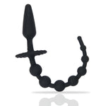Beginner Anal Beads Butt Plug With 7 Anal Balls, Progressive Design Anal Chain Sex Toys For Men Women, Flexible Silicone Stimulator For Vaginal Anus Dilator Prostate Massage (Beginner Version)