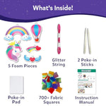 Magical Unicorn Wood Craft Kit for Kids, Gift from Poke-in Art