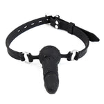 Silicone Penis Gag Cock Gag Couple Bdsm Bondage Play Toys Adjustable Belt Dildo Gag (Silicone)