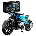 Techno-Mechanical Motorcycle Building Blocks Set, Stem Education Learning Toys, Creative Diy Racing Blocks, Collectible Models, Surprise Gift For Children 8-14 Years Old 469 Pcs
