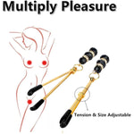 Nipple Sex Toys Adjustable Non Piercing Nipple Clamps Clips Set, The Pinch Nipple Clamps Nipple Clip Breast Clit Stimulation, Adult Toys For Women Female Sex Toys, Bdsm Sex Toys For Couple Pleasure