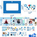 40 Pcs Christmas Snowflake Picture Frame Craft Kit, DIY Photo Ornaments for Kids