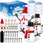 Christmas Crafts Kit for Kids, 9 Pack DIY Snowman Clay Stocking Stuffers