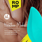 ROMP Wave Lay On Clitoris Vibrator for Women | Clit Stimulation Adult Toys | Vibrating Sex Toy | Clitoral Stimulator for Woman with 10 Pattern & Speeds | Waterproof & Rechargeable Sexual Pleasure Tool