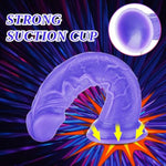 Soft Liquid Silicone Long Anal Dildo Pink With Suction Cup, 9 Inch Realistic Big Thick Female Dildo Fantasy For Women, Large Xl Xxl Prostate Animal Creature Penis Dildo Shower Sex Toy For Lesbians