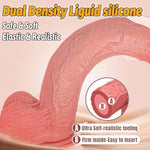 12" Realistic Huge Thick Dildo - Dual-Layer Silicone Big Dildo With Strong Suction Cup For G Spot Anal Stimulation Hands-Free For Men Women & Couples