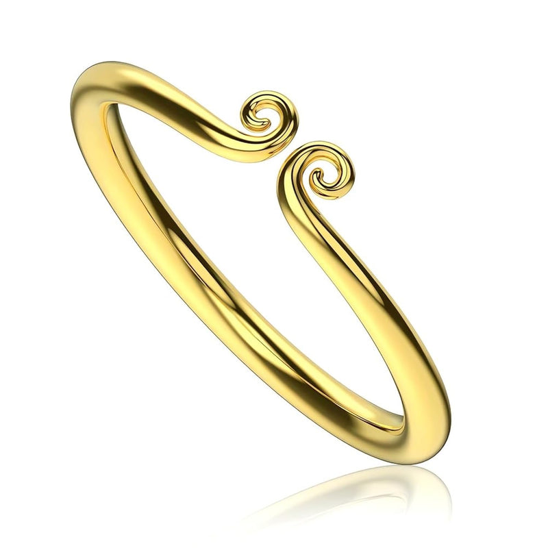 Male Delay Glans Ring Penis Rings Cockring Cock Stretcher Penis Enlargement Exercise Testicles Stimulates Erection Pleasure Enhancing Men Sex Toys Gold (S)