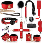 Bdsm Sex Toys For Couples.Sex Bondage Bdsm Kit Restraints With Adjustable Handcuffs Ankle Cuffs Collar Blindfold Ball Gag,12Pcs Bondage Set Adult Toys For Womens