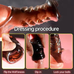 Penis Sleeve Penis Ring Adult Sex Toys For Men, Penis Pump Penis Extender With Ball Loop For Girth Enhancer Sleeve, Silicone Penis Enlarger For Male Sex Toy,Cockring Penis Extension Adult Toys For Men